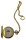 Dugena Savonette Quarz "Cavalier" Taschenuhr-Mondphase / Goldplattiert /OVP /Top