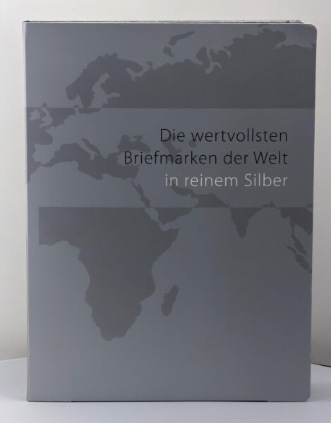 Die wertvollsten Briefmarken der Welt in reinem Silber / 13 Barren / 999/1000