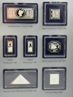 Die wertvollsten Briefmarken der Welt in reinem Silber / 13 Barren / 999/1000