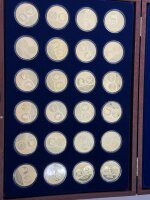 Most Expensive Coins in the World vergoldete Sammlermedaillen / Set / 03078 /#14