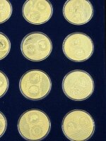Most Expensive Coins in the World vergoldete Sammlermedaillen / Set / 03078 /#14