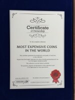 Most Expensive Coins in the World vergoldete Sammlermedaillen / Set / 03078 /#14