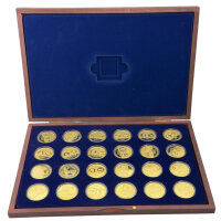 Most Expensive Coins in the World vergoldete Sammlermedaillen / Set /000155 /#20