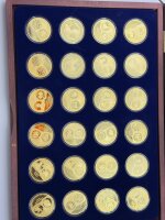 Most Expensive Coins in the World vergoldete Sammlermedaillen / Set /000155 /#20