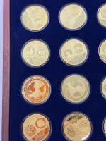 Most Expensive Coins in the World vergoldete Sammlermedaillen / Set /000155 /#20