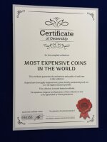 Most Expensive Coins in the World vergoldete Sammlermedaillen / Set /000155 /#20