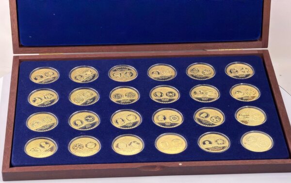 Most Expensive Coins in the World vergoldete Sammlermedaillen / Set / 03243 /#13