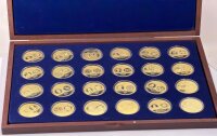 Most Expensive Coins in the World vergoldete Sammlermedaillen / Set / 03243 /#13