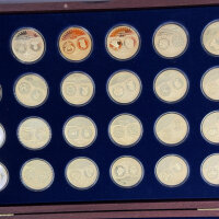 Most Expensive Coins in the World vergoldete Sammlermedaillen / Set / 03243 /#13