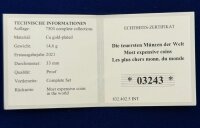 Most Expensive Coins in the World vergoldete Sammlermedaillen / Set / 03243 /#13
