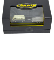 Carson VW T1 Bus Kastenwagen mit Autoanhänger / 500504166 / 1:87 /RC Modell /Neu