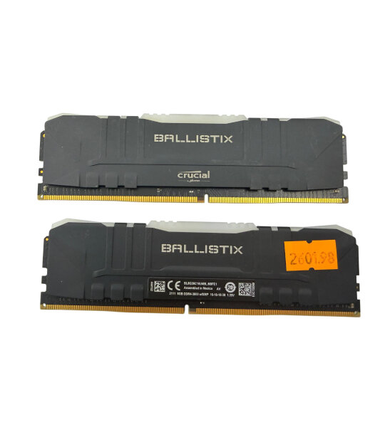 1x Crucial Ballistix DDR4-3600 8GB (1x8GB) RAM 3600MHz / BL8G36C16U4B.M8FE1 /Top