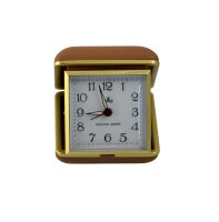 Meister Anker Reisewecker / Braun / Retro / Zeiger o. Funktion /Sammler /defekt