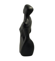 Abstrakte Schwarze Skulptur aus Keramik / Frauenfigur / Modern / Dekofigur / Top