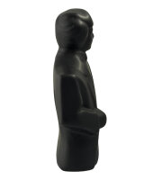 Abstrakte Schwarze Skulptur aus Keramik /Männerfigur /80er Style /Dekofigur /Top
