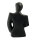 Abstrakte Schwarze Skulptur aus Keramik /Männerfigur /80er Style /Dekofigur /Top