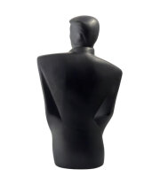 Abstrakte Schwarze Skulptur aus Keramik / Männerfigur / Modern / Dekofigur / Top