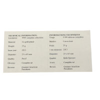 USA Präsidenten in vergoldeten Barren / 12 Motive / Zertifikat / Sehr selten #1
