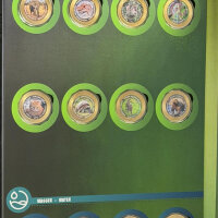 Tierische Superlative Medaillen Komplettset+Sammelalbum /vergoldet /Zertifikat#1
