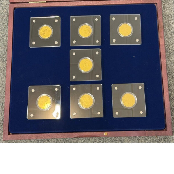 7 Kontinente Feingold-Münzen-Set / 1/500 oz / 999 / Limitiert / Sammler #3