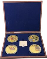 Das Dreikaiserjahr 1888 Gigant-Medaillen-Set /vergoldet /Zertifikat /Sammler #12