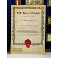 "Das Deutsche Geld" Barren-Komplett-Set / vergoldet / Zertifikat / Sammler #9