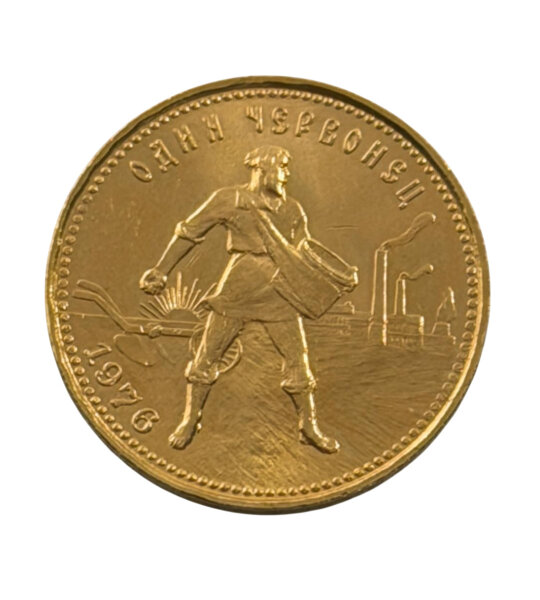 10 Rubel 1976 Tscherwonez "Sämann" Goldmünze / Russland / Sammler / Wertanlage