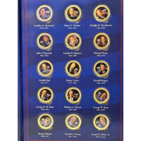 The Presidents of the USA Coin Collection /45 Farbmedaillen /vergoldet /Zert. #8