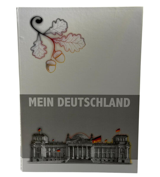 Mein Deutschland Münzenalbum / 999er Silber veredelt  /PP inkl. Farb - Privy #26