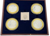 4x Gigant Medaillen "Wiener Klassik" Komplettset / Sammler / Zertifikat