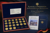 21er Medaillen Set Kanzler und Präsidenten der BRD /...