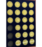 21er Medaillen Set Kanzler und Präsidenten der BRD / vergoldet /Sammler #25