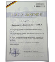 21er Medaillen Set Kanzler und Präsidenten der BRD / vergoldet /Sammler #24
