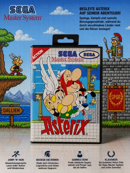 Asterix / Sega Master System / ohne Anleitung / Retro / OVP