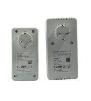 Devolo dLAN 500 AV Wireless + dlan 500 dou+ WiFi Powerline Adapter / 3 LAN-Ports