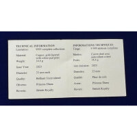 "Prinzessin Diana" 8 tlg. Medaillen Komplettset / vergoldet / Sammler /Zert. #16