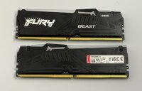 1x Kingston FURY Beast 32GB DDR5-6400 (1x 32 GB) RAM / RGB / Schwarz / OVP / Top