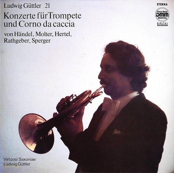 Ludwig Güttler ‎– Konzerte Für Trompete Und Corno Da Caccia - Vinyl, LP - VG+