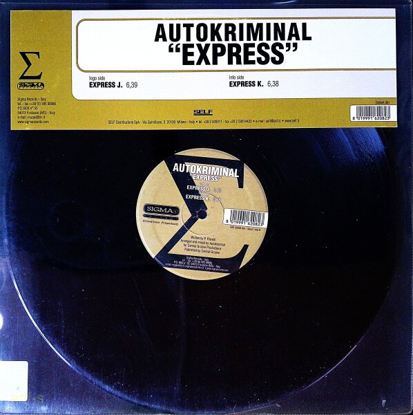 Autokriminal ‎– Express - Vinyl, LP - VG+ (Very Good Plus) Top
