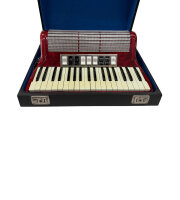 Hohner "Tango II M" Akkordeon / 96 Bässe / Rot / Koffer / Top Zustand