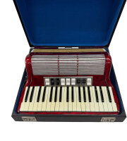 Hohner "Tango II M" Akkordeon / 96 Bässe / Rot / Koffer / Top Zustand