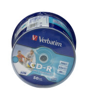 Verbatim CD-R 50x Spindel Rohlinge / 700MB / 52x...