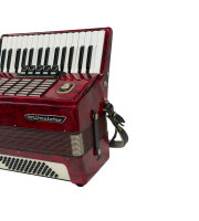 Weltmeister "Stella" Akkordeon / Rot / 60 Bass / Koffer / Top Zustand