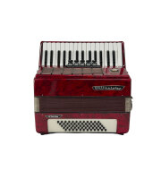 Weltmeister "Stella" Akkordeon / Rot / 60 Bass / Koffer / Top Zustand