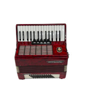 Weltmeister "Stella" Akkordeon / Rot / 60 Bass / Koffer / Top Zustand