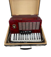 Weltmeister "Stella" Akkordeon / Rot / 60 Bass / Koffer / Top Zustand