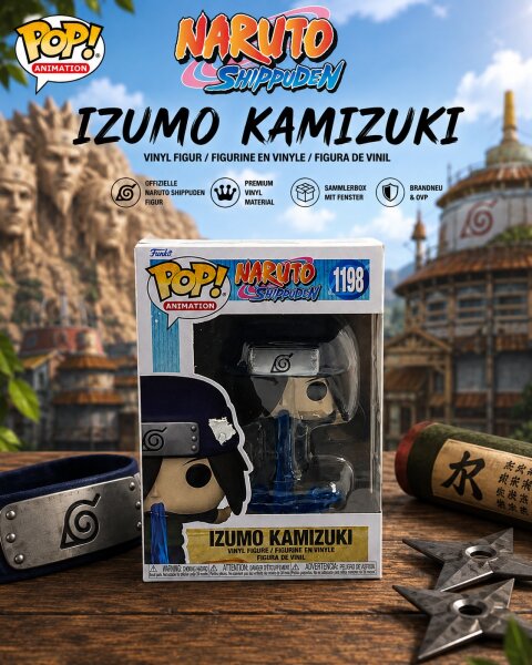Funko Pop! Naruto Shippuden - Izumo Kamizuki Vinyl Figur / #1198/ Brandneu