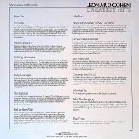 Leonard Cohen – Greatest Hits - Vinyl, LP - VG+ (Very Good Plus) Top