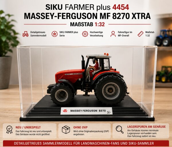Siku FARMER plus 4454 - Massey-Ferguson MF 8270 Xtra 1:32 / ohne OVP / Neu