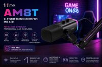 Fifine "AM8T" XLR Streaming Mikrofon mit Arm / USB / Für Gaming/Podcast /wie Neu